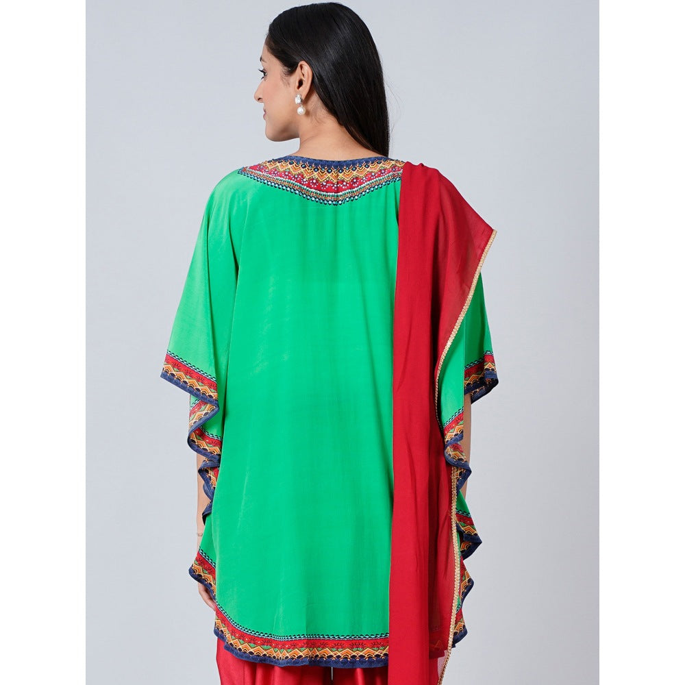 First Resort by Ramola Bachchan Green Embellished Tunic