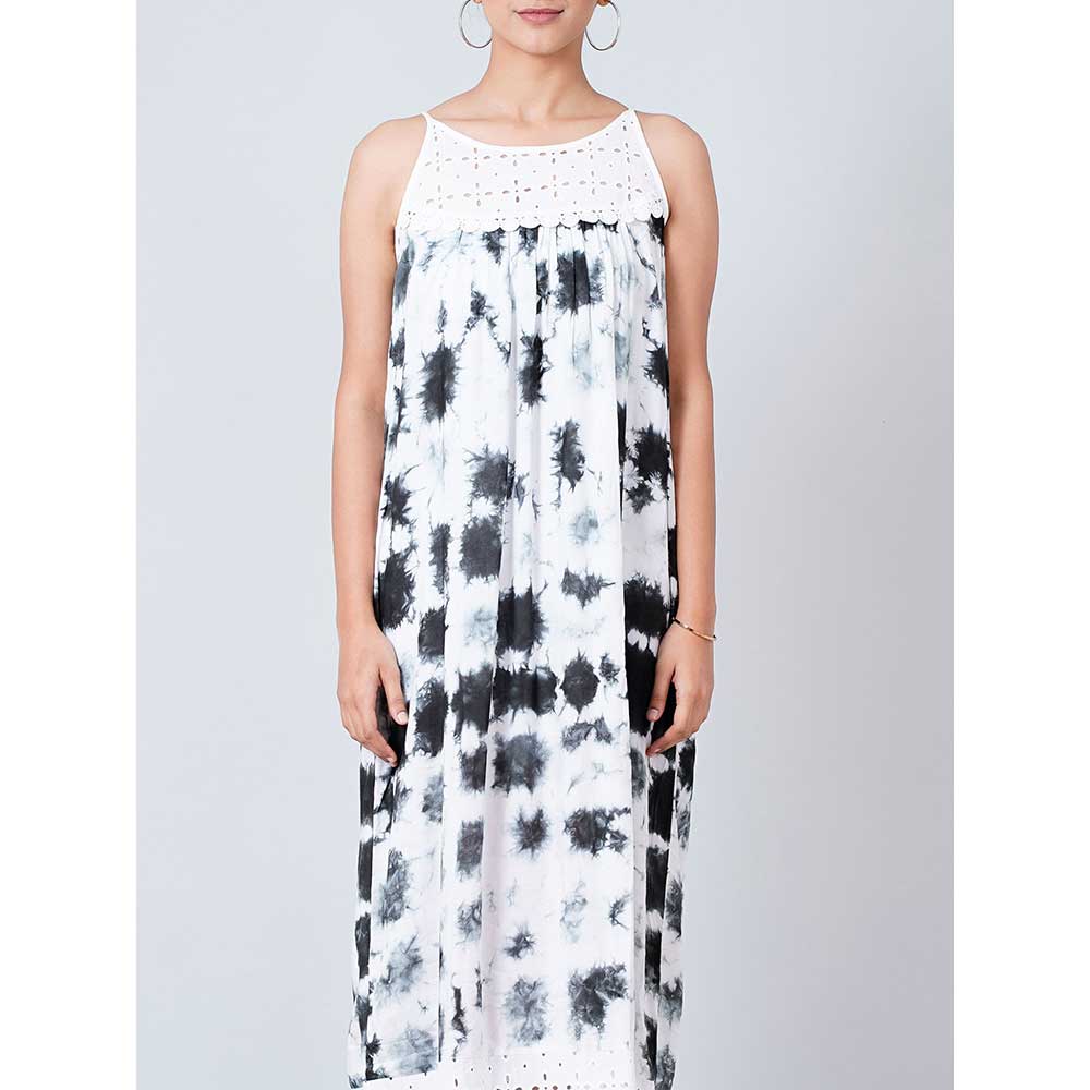 First Resort by Ramola Bachchan White Boho Slip Dress