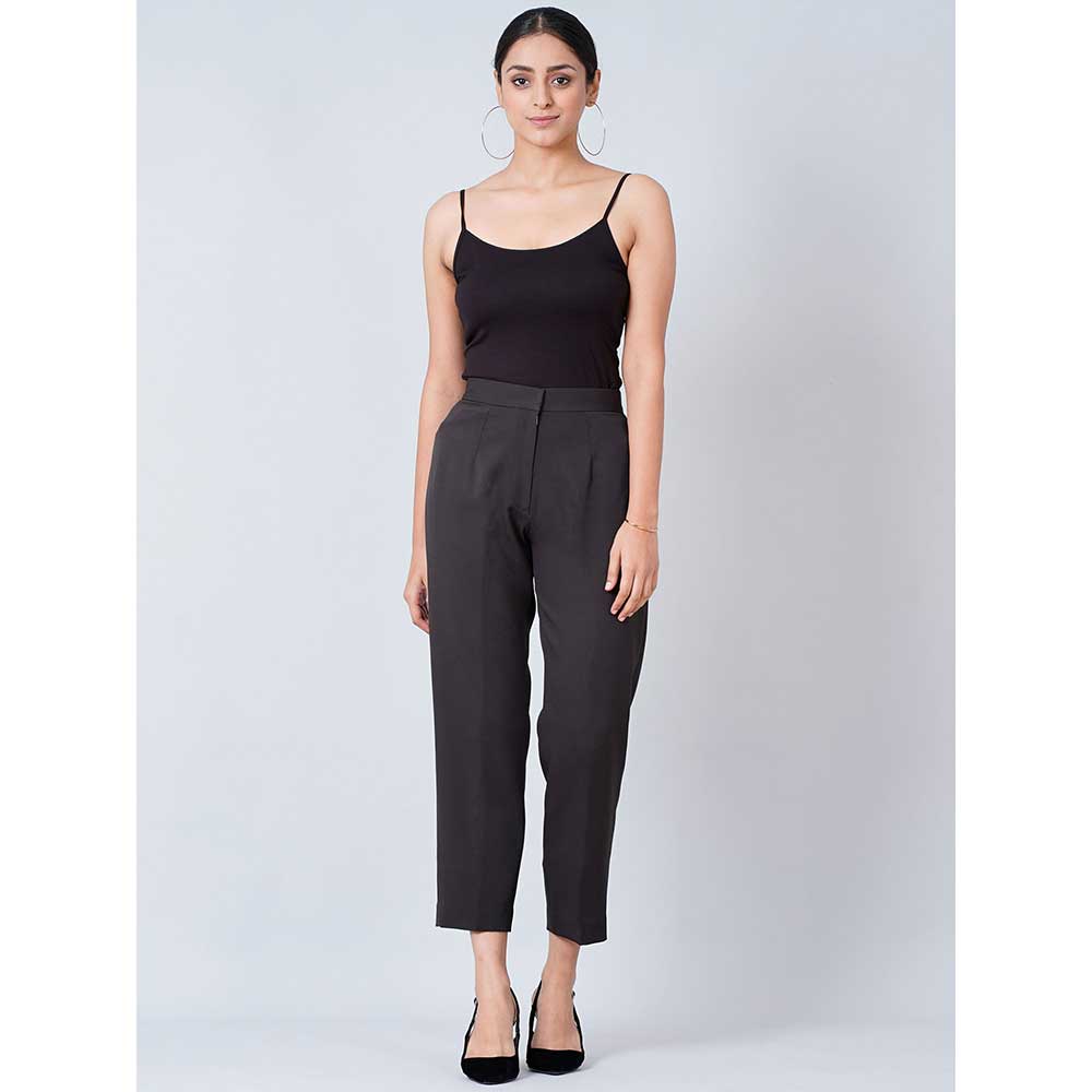 First Resort by Ramola Bachchan Black Slim Fit Pants