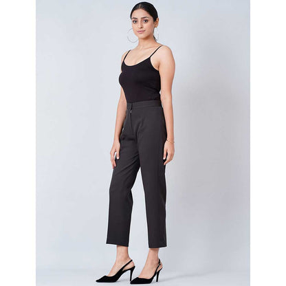 First Resort by Ramola Bachchan Black Slim Fit Pants