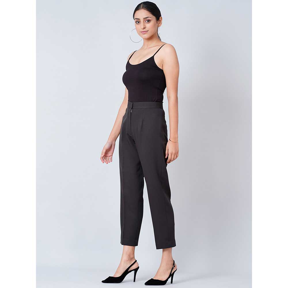 First Resort by Ramola Bachchan Black Slim Fit Pants