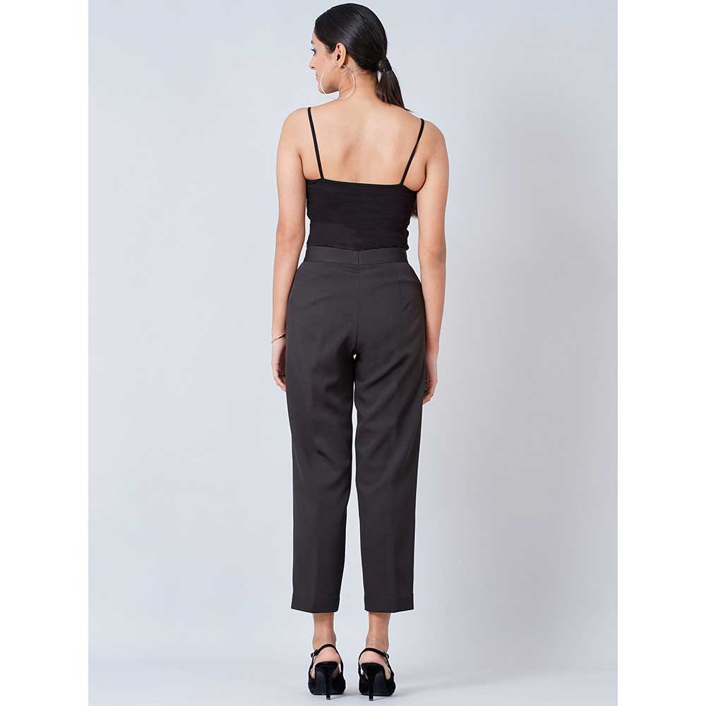 First Resort by Ramola Bachchan Black Slim Fit Pants