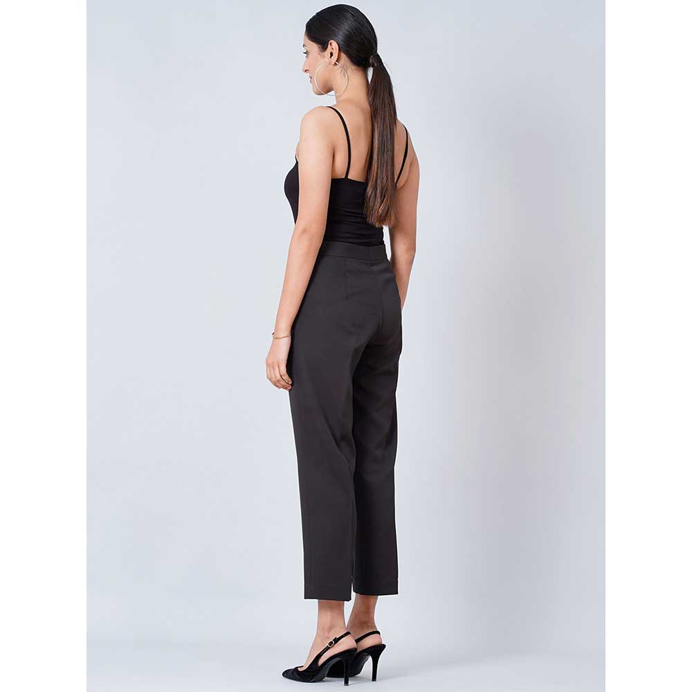 First Resort by Ramola Bachchan Black Slim Fit Pants