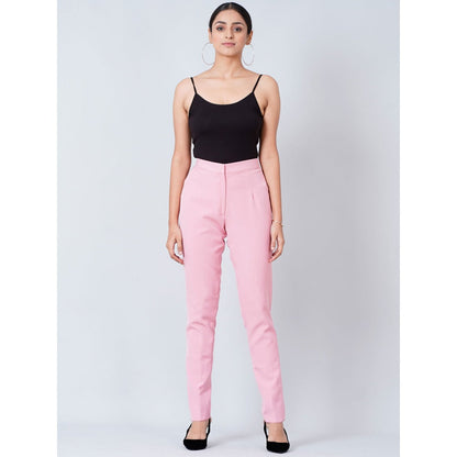 First Resort by Ramola Bachchan Pink Slim Fit Pants