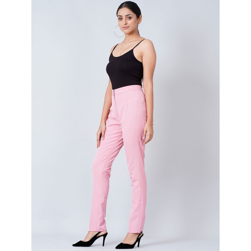 First Resort by Ramola Bachchan Pink Slim Fit Pants
