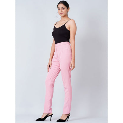 First Resort by Ramola Bachchan Pink Slim Fit Pants