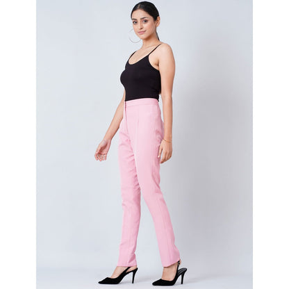 First Resort by Ramola Bachchan Pink Slim Fit Pants