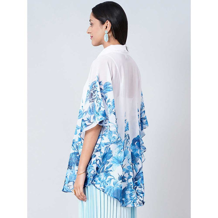 First Resort by Ramola Bachchan White Floral Top