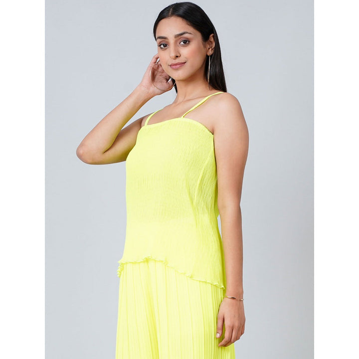 First Resort by Ramola Bachchan Neon Yellow Camisole