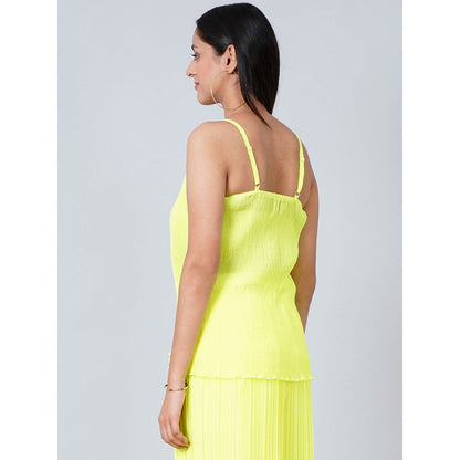 First Resort by Ramola Bachchan Neon Yellow Camisole