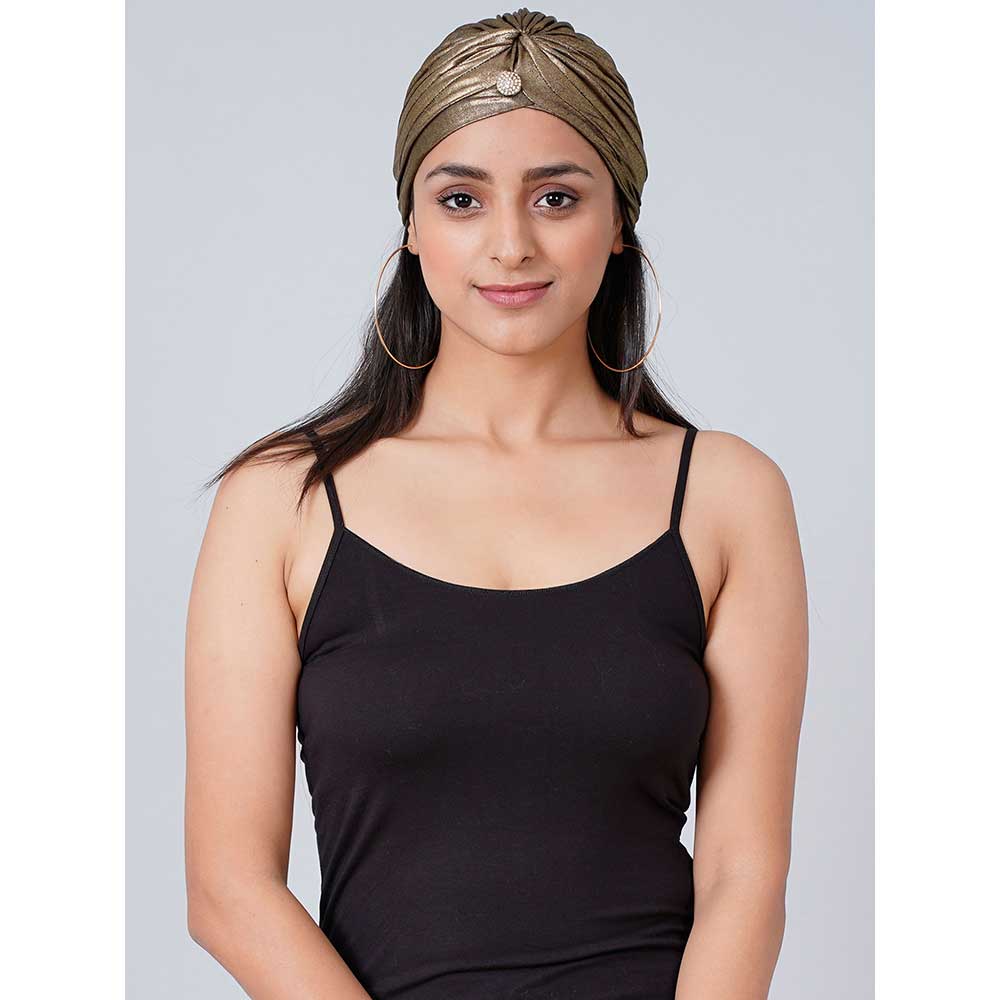 First Resort by Ramola Bachchan Bronze Turban