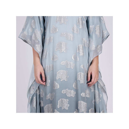 First Resort by Ramola Bachchan Grey Ombre Full Length Kaftan