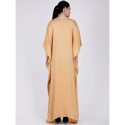First Resort by Ramola Bachchan Dandelion Embroidered Full Length Kaftan