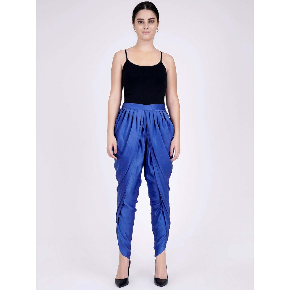 First Resort by Ramola Bachchan Azure Blue And White Paisley Pants And Dupatta Set (Set of 3)