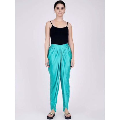 First Resort by Ramola Bachchan Lime Green And Pink Paisley Pants And Dupatta Set (Set of 3)