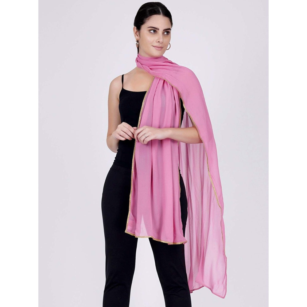 First Resort by Ramola Bachchan Mauve And Blue Paisley Pants And Dupatta Set (Set of 3)