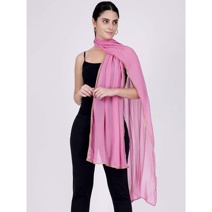 First Resort by Ramola Bachchan Mauve And Blue Paisley Pants And Dupatta Set (Set of 3)