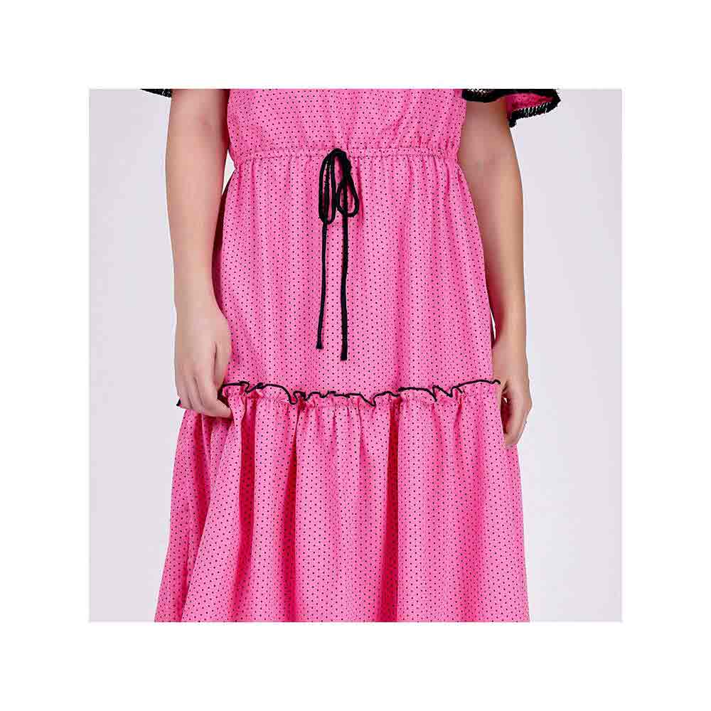 First Resort by Ramola Bachchan Pink Ruffled Dress