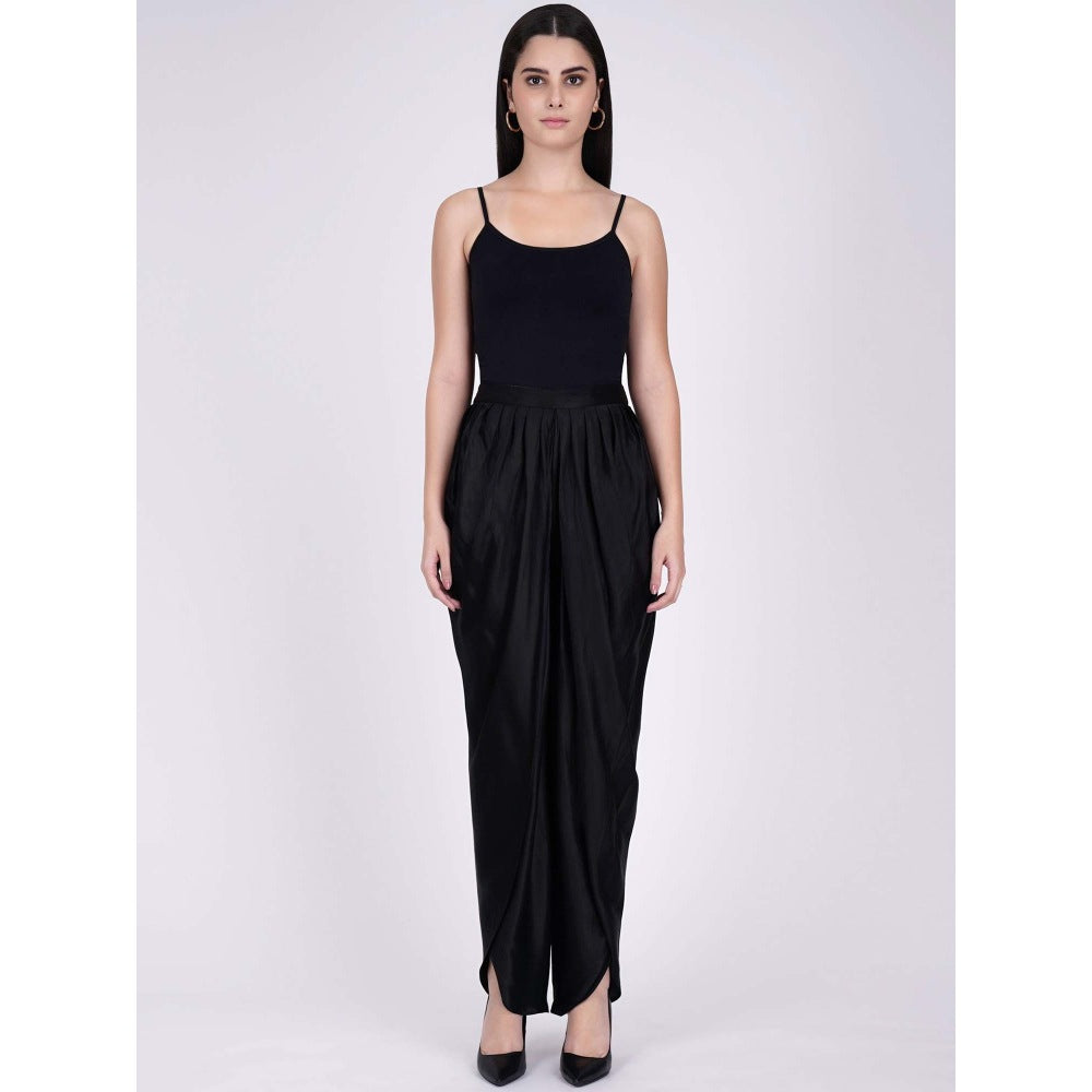 First Resort by Ramola Bachchan Black Tulip Pants