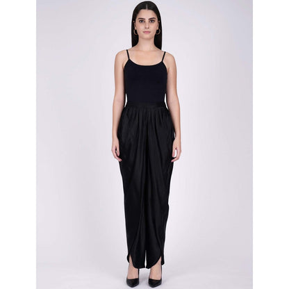 First Resort by Ramola Bachchan Black Tulip Pants