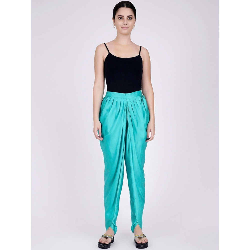 First Resort by Ramola Bachchan Cyan Tulip Pants