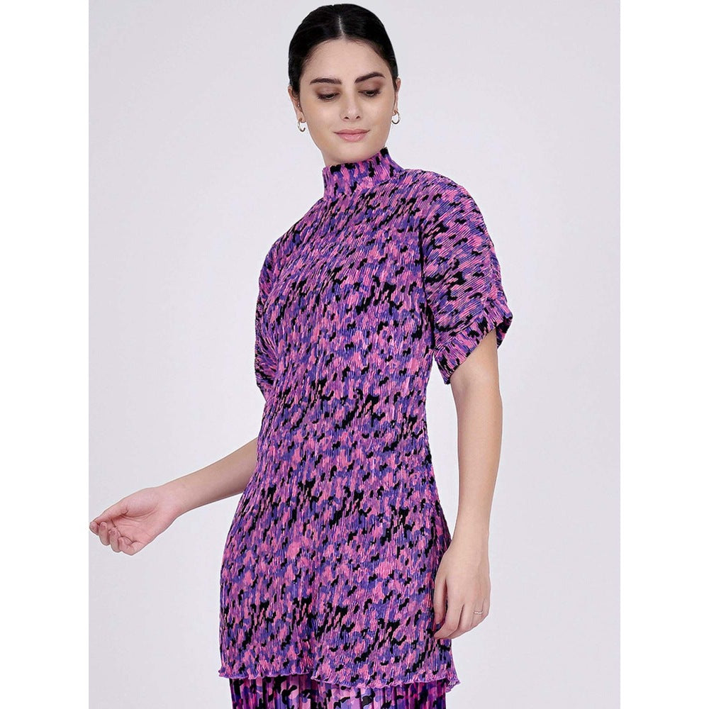 First Resort by Ramola Bachchan Pink Camouflage Print Top