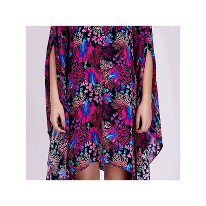 First Resort by Ramola Bachchan Pink Deep Sea Print Tunic Dress