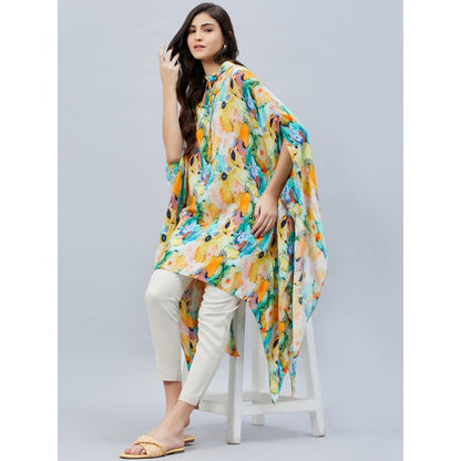 First Resort by Ramola Bachchan Multicoloured Marine Print Tunic Dress