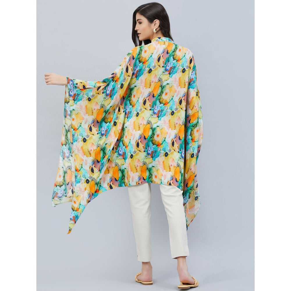 First Resort by Ramola Bachchan Multicoloured Marine Print Tunic Dress