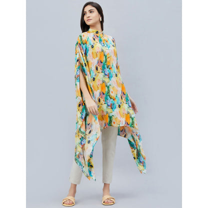First Resort by Ramola Bachchan Multicoloured Marine Print Tunic Dress