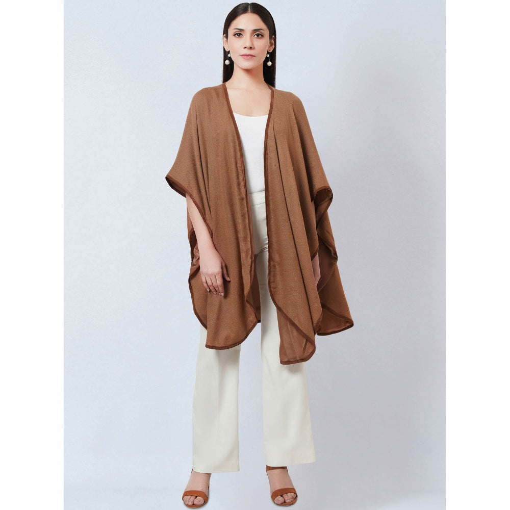 First Resort by Ramola Bachchan Brown Cashmere Jacket