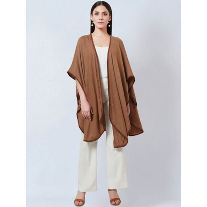 First Resort by Ramola Bachchan Brown Cashmere Jacket