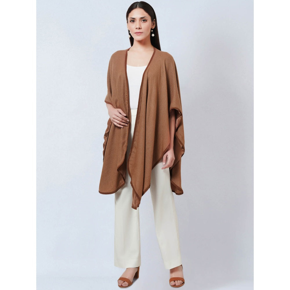 First Resort by Ramola Bachchan Brown Cashmere Jacket