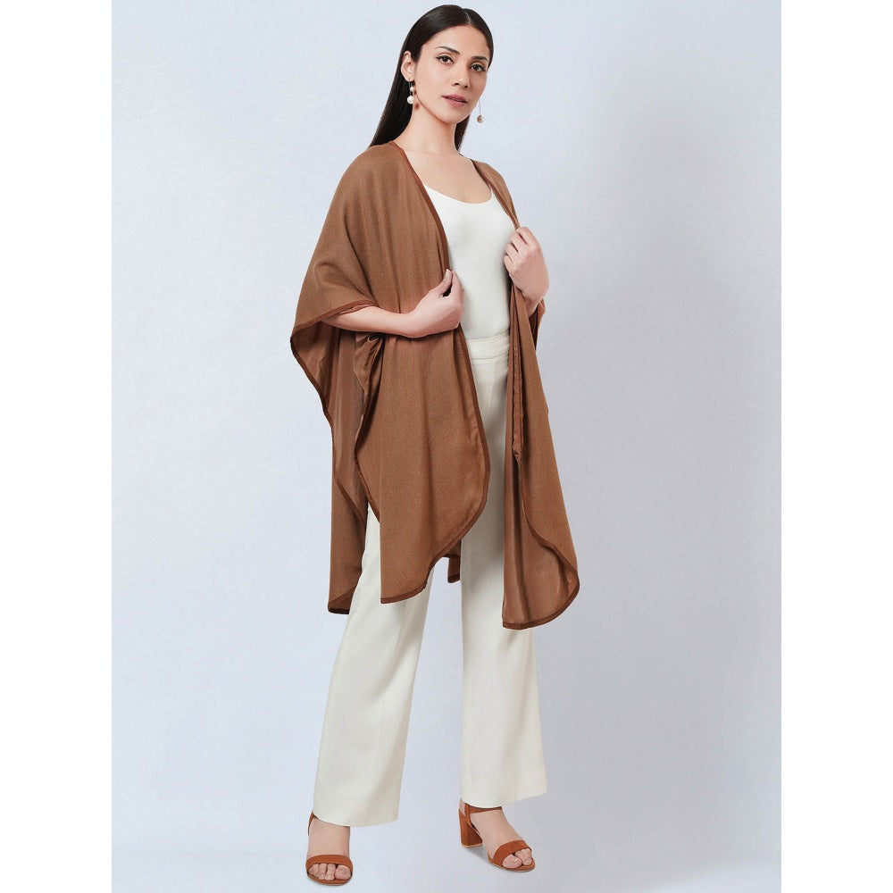 First Resort by Ramola Bachchan Brown Cashmere Jacket