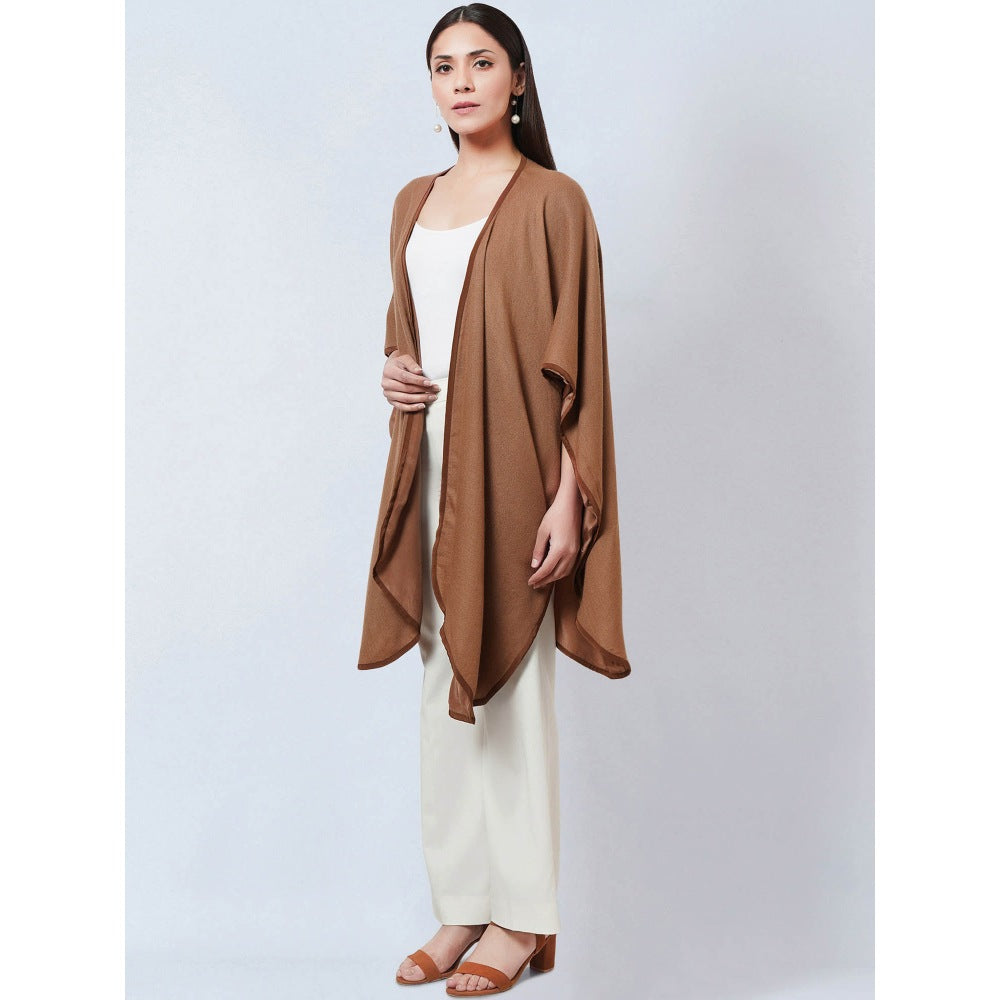 First Resort by Ramola Bachchan Brown Cashmere Jacket