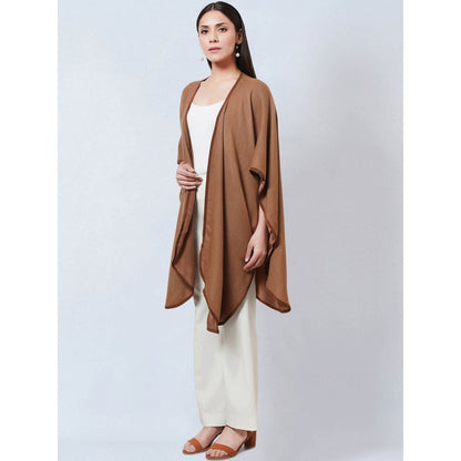 First Resort by Ramola Bachchan Brown Cashmere Jacket