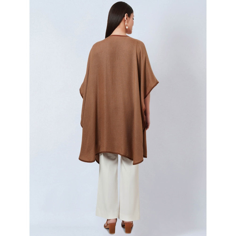 First Resort by Ramola Bachchan Brown Cashmere Jacket