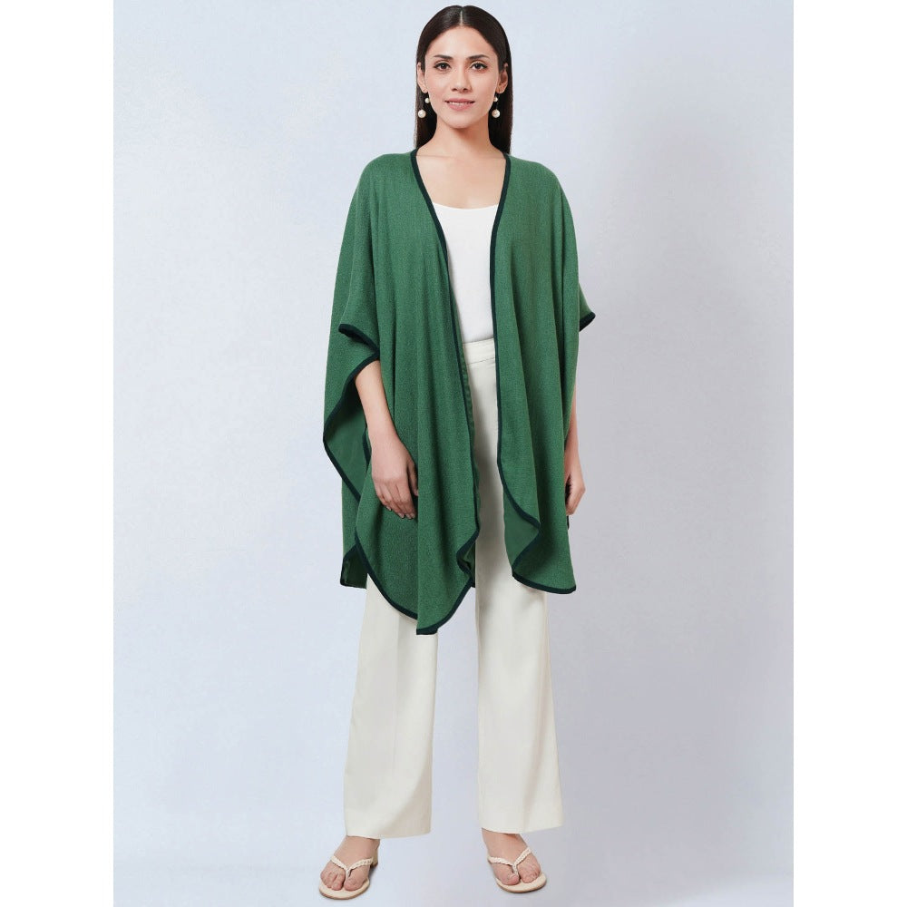 First Resort by Ramola Bachchan Green Cashmere Jacket