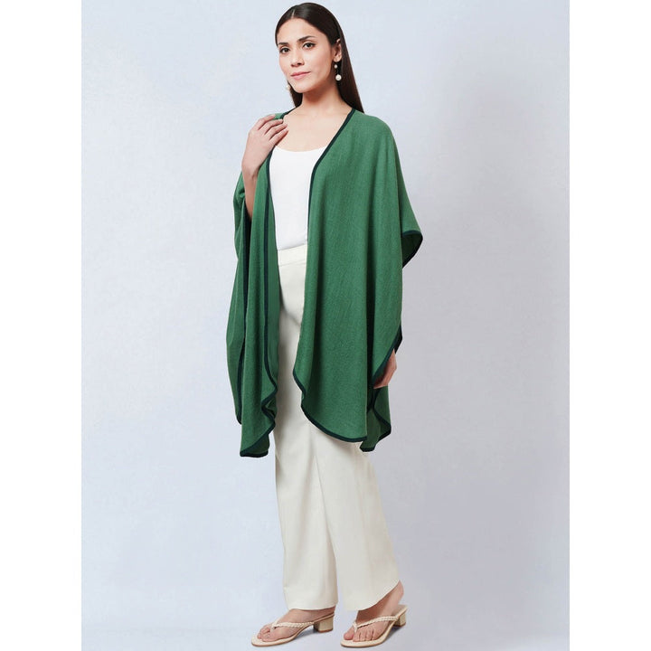 First Resort by Ramola Bachchan Green Cashmere Jacket