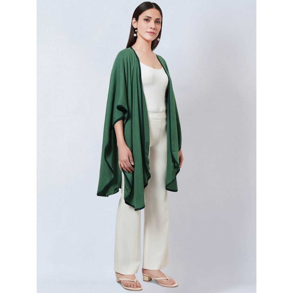 First Resort by Ramola Bachchan Green Cashmere Jacket