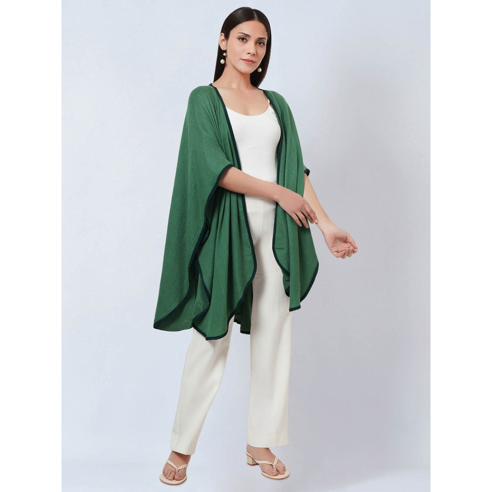 First Resort by Ramola Bachchan Green Cashmere Jacket