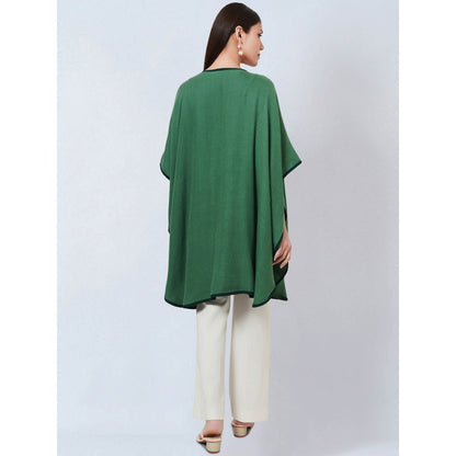 First Resort by Ramola Bachchan Green Cashmere Jacket