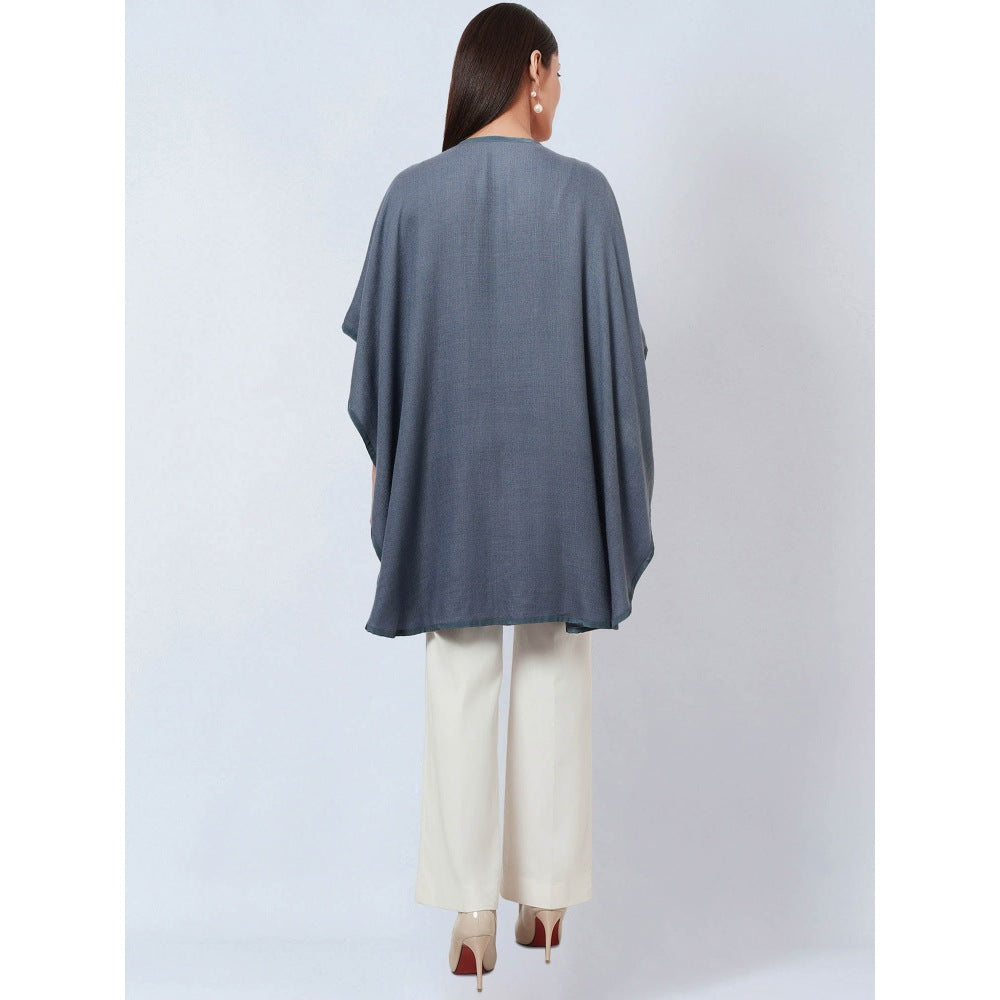 First Resort by Ramola Bachchan Grey Cashmere Jacket