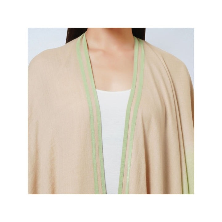First Resort by Ramola Bachchan Peach & Pistachio Ombre Cashmere Jacket