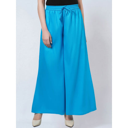 First Resort by Ramola Bachchan Blue Cotton Pants