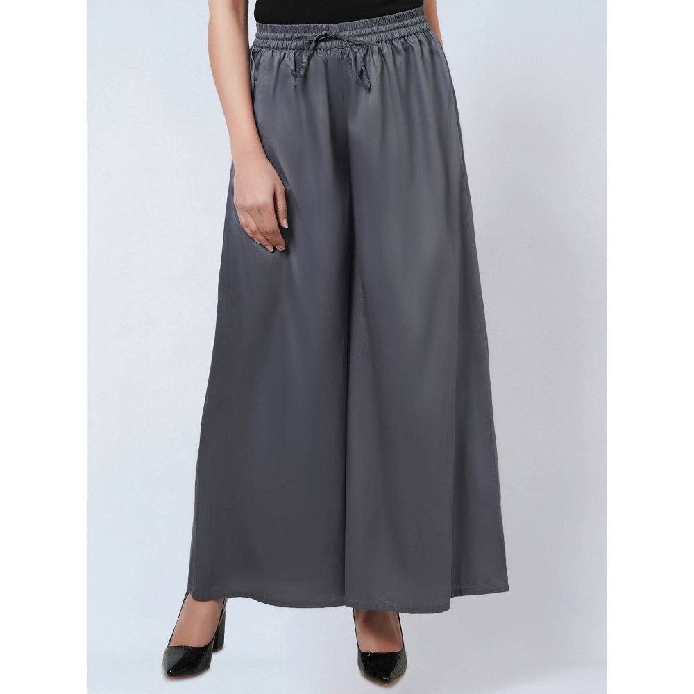 First Resort by Ramola Bachchan Grey Cotton Pants