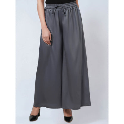 First Resort by Ramola Bachchan Grey Cotton Pants