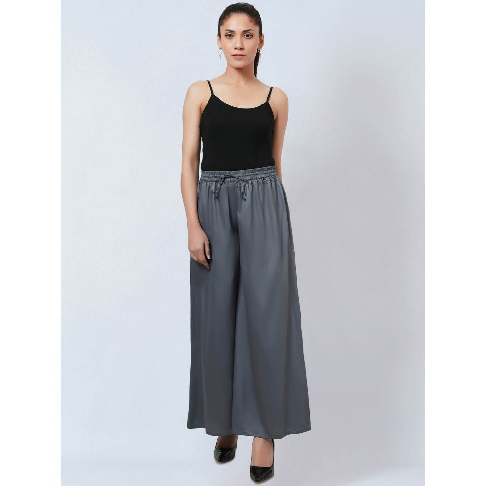 First Resort by Ramola Bachchan Grey Cotton Pants