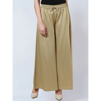 First Resort by Ramola Bachchan Sand Cotton Pants