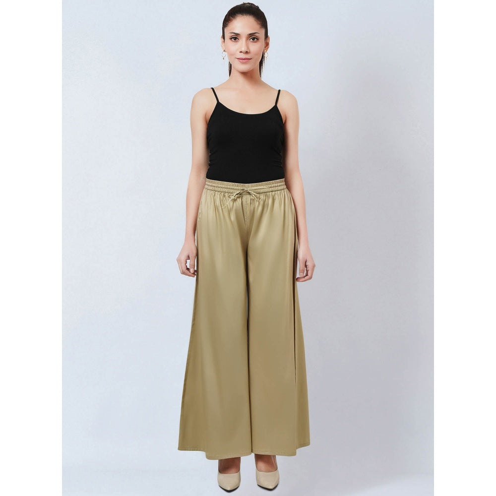 First Resort by Ramola Bachchan Sand Cotton Pants